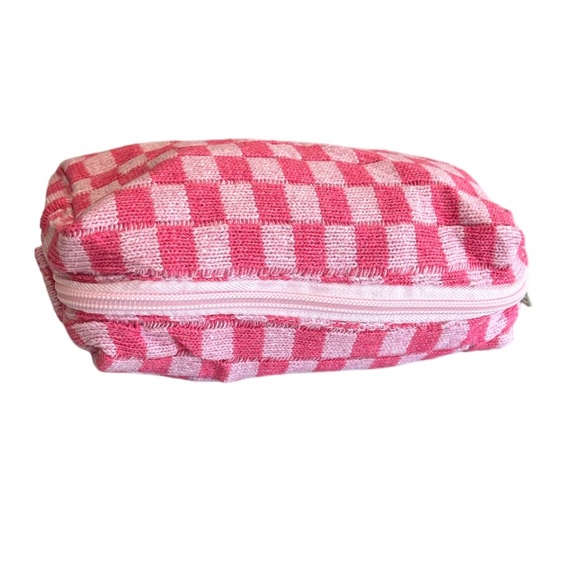 Pink Checkered Pouch - Picture 5 of 8